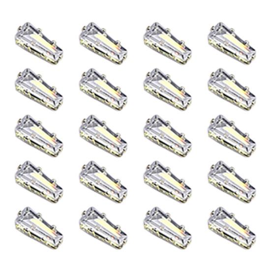 20Pcs Decorações de unhas Forma irregular Brilhante Não-Oxidação À prova de ferrugem Zinco Brilhante Nail Art Ornamento Manicure DIY