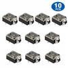 10Pcs With Nut 3.5mm Headphone Socket 5Pin Stereo Audio Jack  for Audio Video Socket