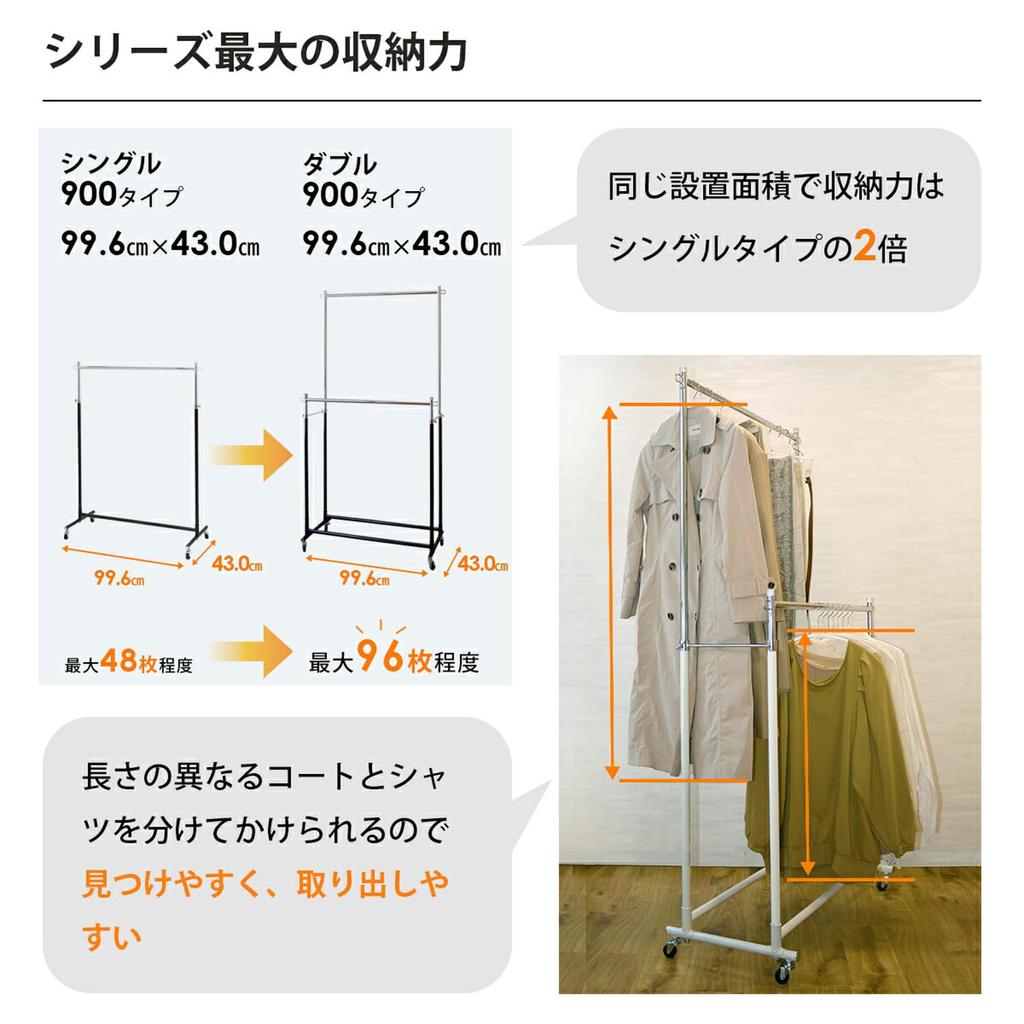 TAMATOSHI Kleiderständer für Gewerbe 150kg Last Montage 90cm Garantie Schlank, Platzsparend, Schwerlastgebrauch, Einzeln, Kapazität, Erforderlich, Doppelt, Breit,