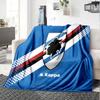 Sam-pdoria Team Crest Design Flannel Blanket, Soft Polyester, Modern Design, All-Season for Camping, Travel, Gifts for holidays or birthdays