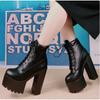 Europa und Amerika Stil sexy High Heels 15 cm grob mit super hohem Absatz Damenstiefel Stiefeletten klassische kurze Stiefel