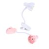 Flower Shaped Clip On Led Reading Light Desk Lamp Mini Eye Protection Book Lamp Warm Soft Light For Dorm Bed Desk Study Decor