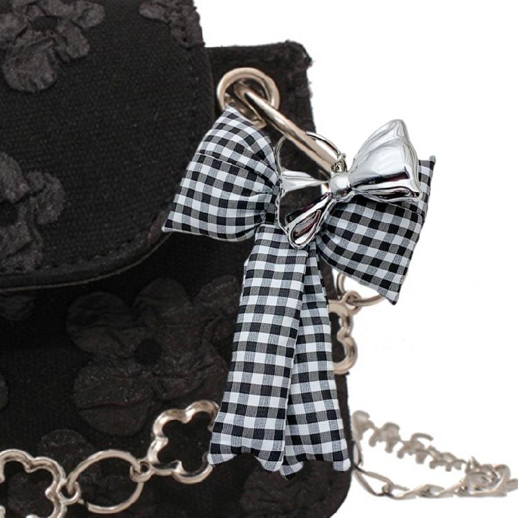 Fashionable Phone Charm Unique Bowknot Keychain Trendy Butterfly Bows Pendant Keyring Ornament Accessory for Purse Bag