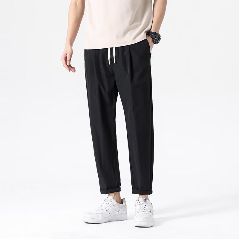 Yalu Men's Ice Silk Casual Jogger Pants