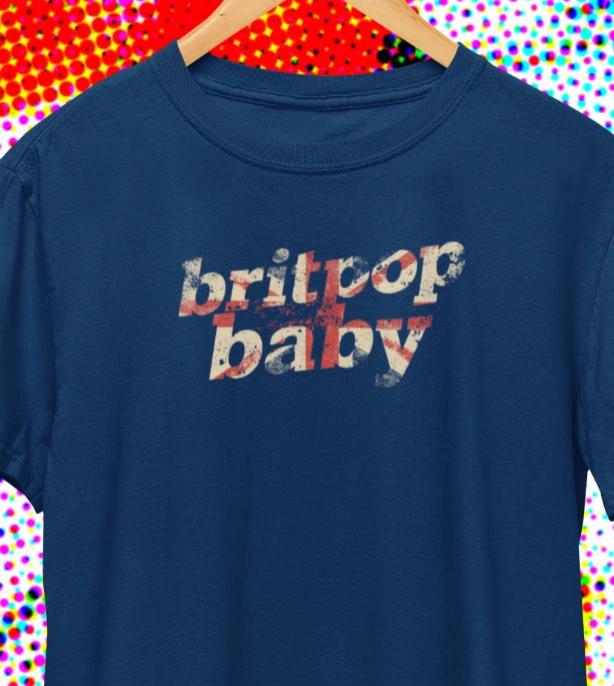Cool Britpop Baby Indie 90s T-Shirt / Retro Vintage Oasis Blur Inspired Tee 4XL