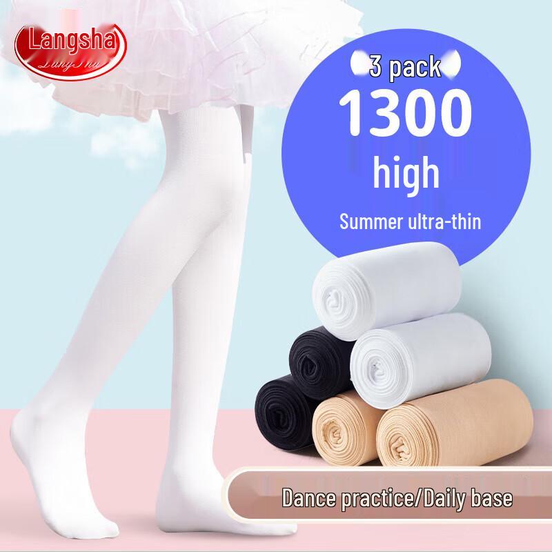 LANGSHA Girls' Thin Dance Pantyhose