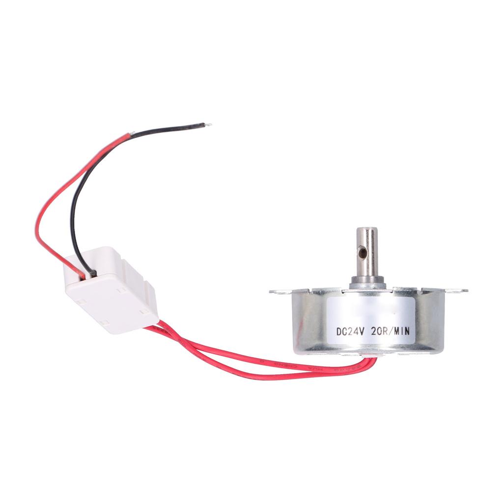 DC Motor 20RPM CCW CW 4W 24V Horizontal Hole Tapping Shaft Industrial Supplies Equipment 50TYC