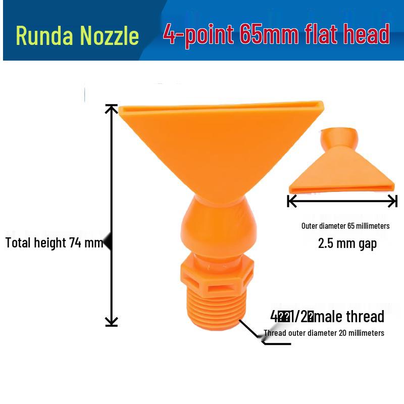 Low Pressure Fan-Shaped Air Knife Nozzle - Flat Jet Liquid Spray Head