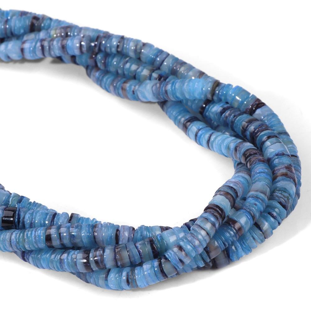 Colorful 4-6MM Natural Flat Shell Beads Heishi Pearl Charm Beads For Jewelry Making Bracelet Handmade Earring Necklace Accessory