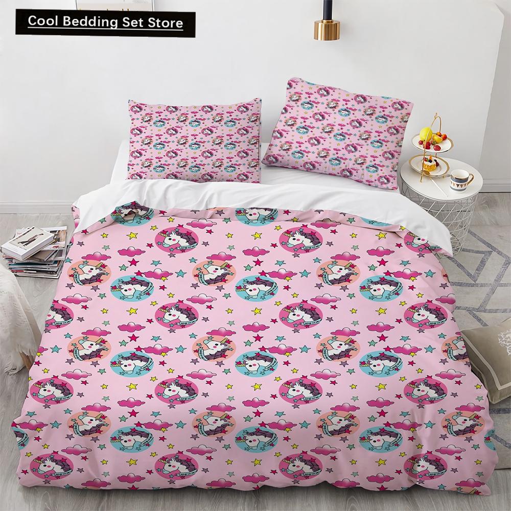 Cartoon Animals Toy Car Duvet Cover King Queen Lovely Frog Cat Rabbit Bedding Set for Kids Wildlife 2/3pcs Polyester Quilt Cover