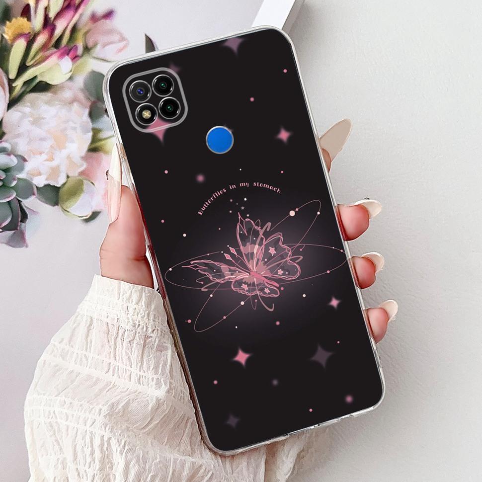 Coque pour Xiaomi Redmi 9C Mode Chat Coque Arrière de Téléphone Pour Xiaomi Redmi9C 9 C Redmi 9C Coque Souple en Silicone 6.53'' Sacs Pare-chocs