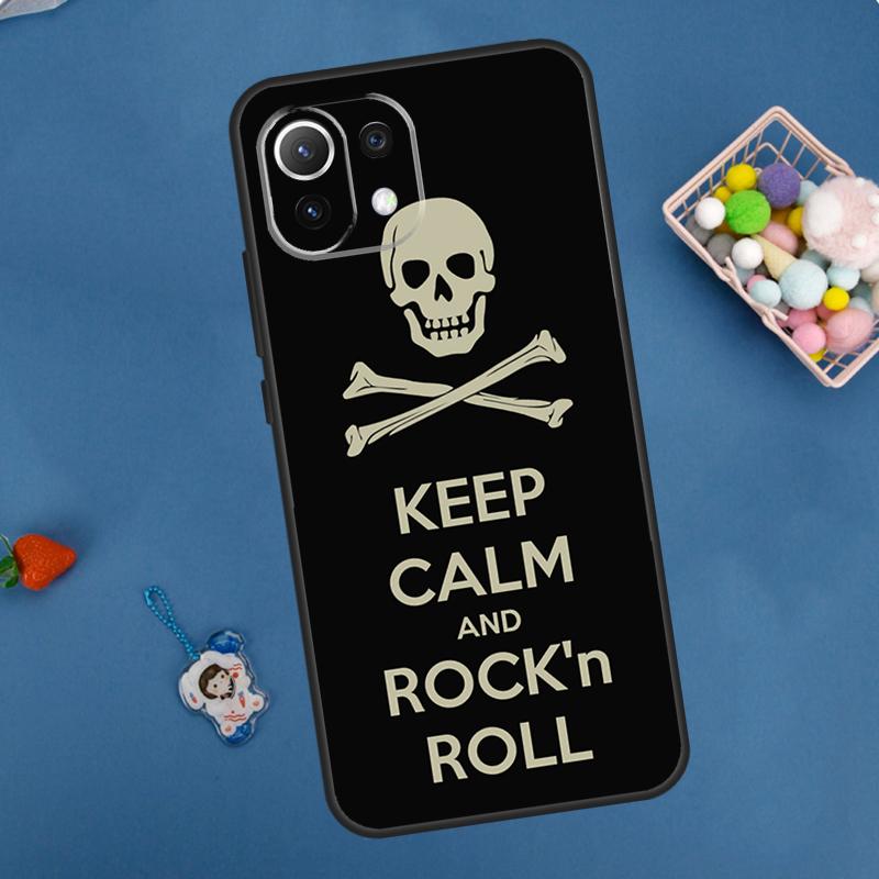 Rock Roll Skull Case For Xiaomi 15 Ultra 13 14 11T 12T 13T 14T Pro POCO X7 Pro F5 F6 M6 X3 X5 X6 Pro Coque