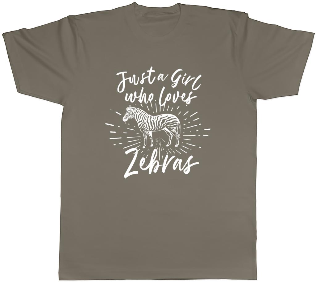 Just a Girl Who Loves Zebras Unisexs TShirt Wildlife Safari Animal Tee Gift