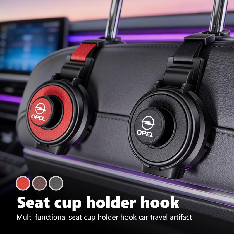 Car Seat Headrest Hook Hanger Drink Holder Back Seat Organizer For Opel Meriva Mokka Grandland Vectra Zafira Vivaro Antara