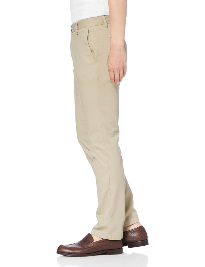 [Amazon Essentials] Men's Slim Fit Chino Pants, No Pleats, Non-Stretch, Khaki Beige, W28 / L28