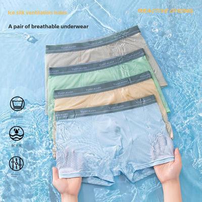 Breathable Ice Silk Underwear for Teen Boys - Summer Thin Design
