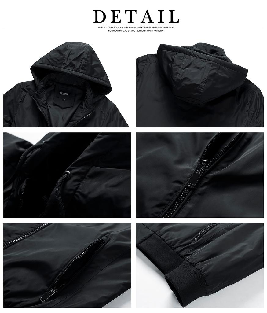 InnoBase Mountain Parka Windbreaker Anorak Jumper Blouson for Outdoor Cold and with Detachable Size Men's Activities, Climbing, Weather, Work,