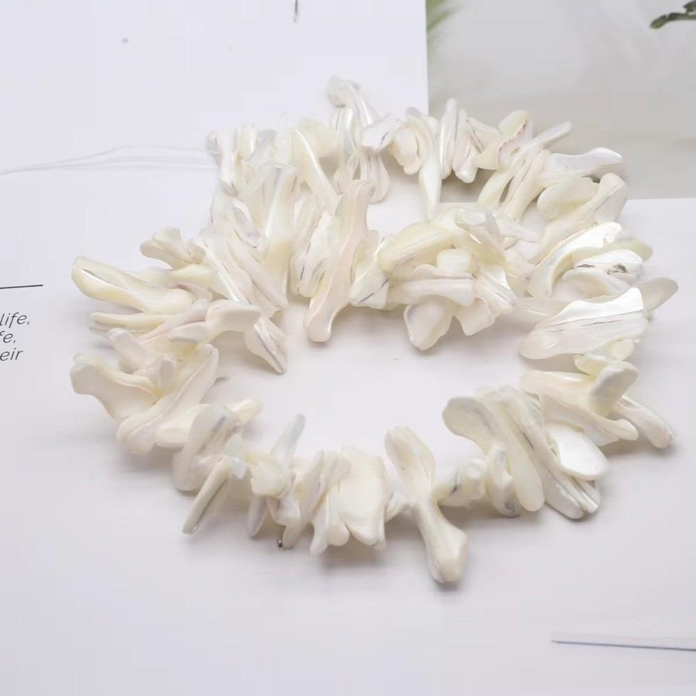 Irregular Freshwater Shell Beading Large Long String Bead  Necklaces Bracelet Accessories