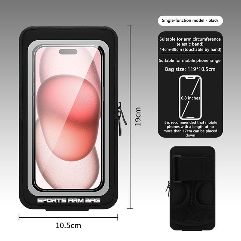Venkovní dotykové běžecké tašky pro iPhone 16 15 14 13 Pro Max 16 Plus 16E Xiaomi Samsung Cyklistika Fitness Náramek na paži Pouzdro na zápěstí