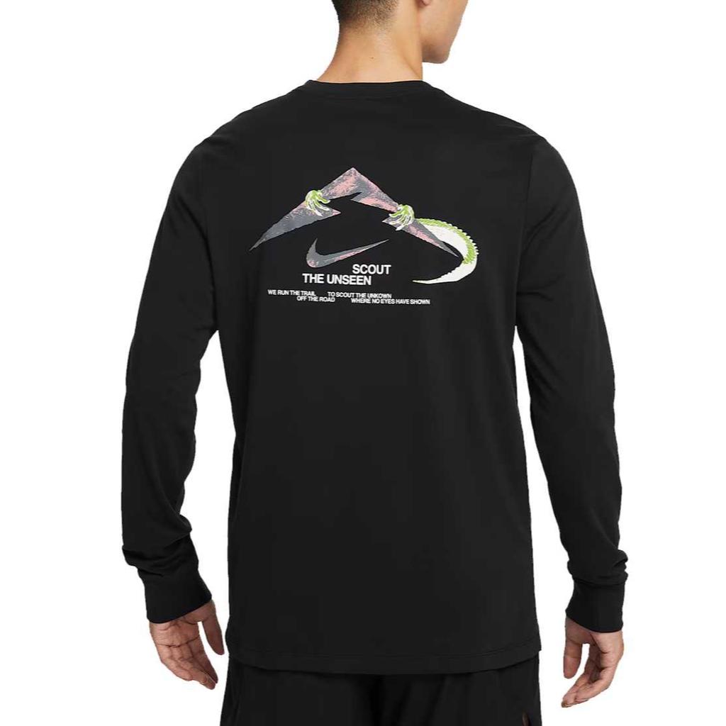 Nike Trail Men's Dri FIT Long Sleeve Running T Shirt HV4197-010