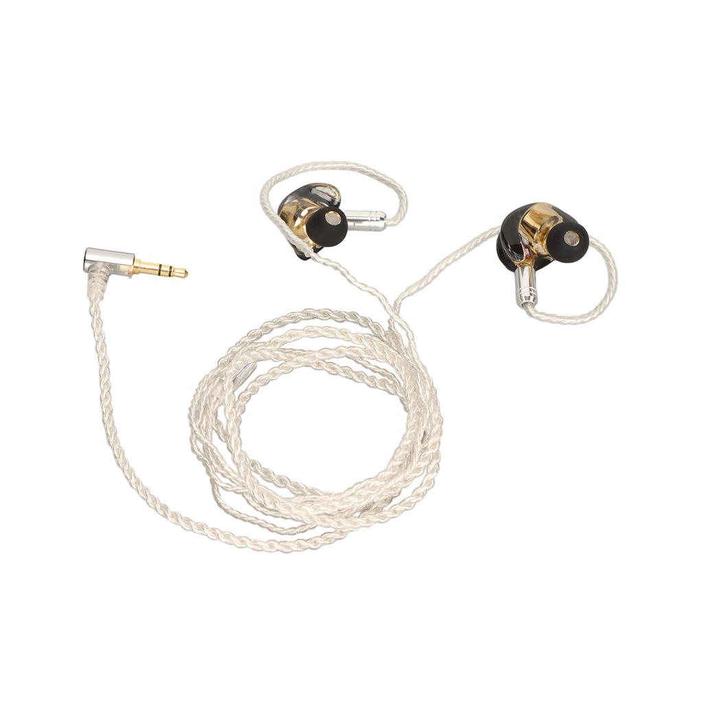 Wired Monitor Earbuds Crisp Treble Powerful Bass Pure Copper Unit Monitor Earphone with Detachable Cable