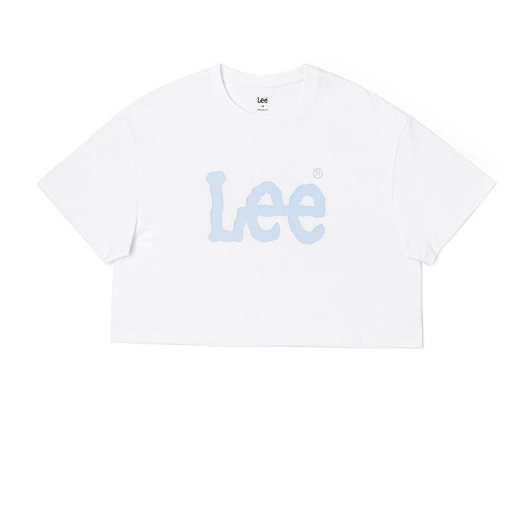 Loose Fit Round Neck Logo Print Short Casual Short Sleeve T-Shirt Women Tops LWT0102823RT00FK14000