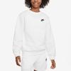 Nike Sportswear Club Fashionable Comfortable Soft Skin-Friendly Kids Sweatshirt White Black FD3006100