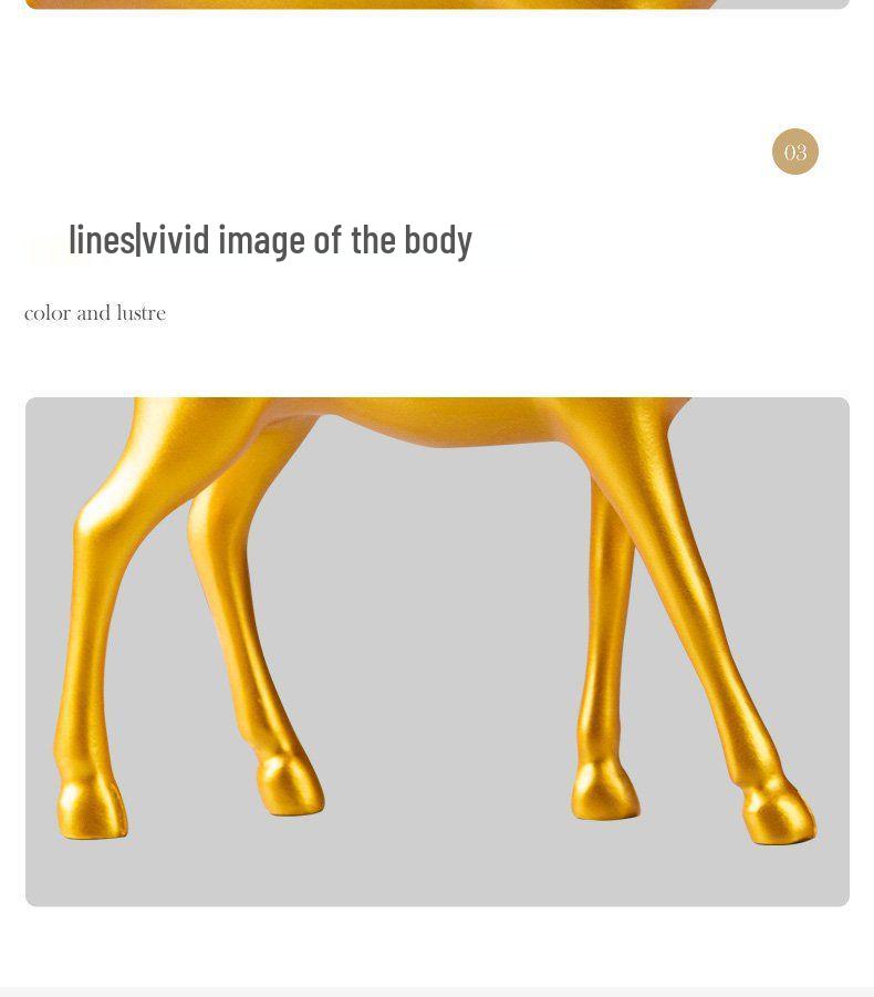 Creative Deer Ornament for Home Decor - Perfect for Living Room, Wine Cabinet, TV Stand, or Entryway Display