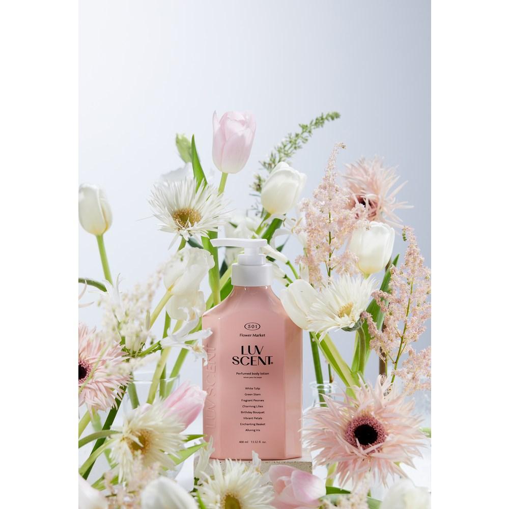 Rubcent Flower Market Body Lotion White Tulip Fragrance, 1 ea, 400ml