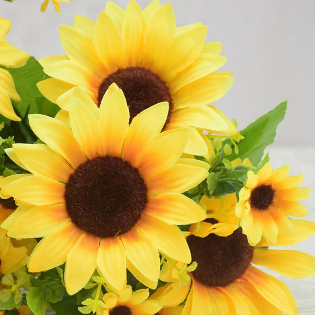 Sunflower Field Style: 13-Head Pastoral Sunflower Bouquet for Weddings & Celebrations