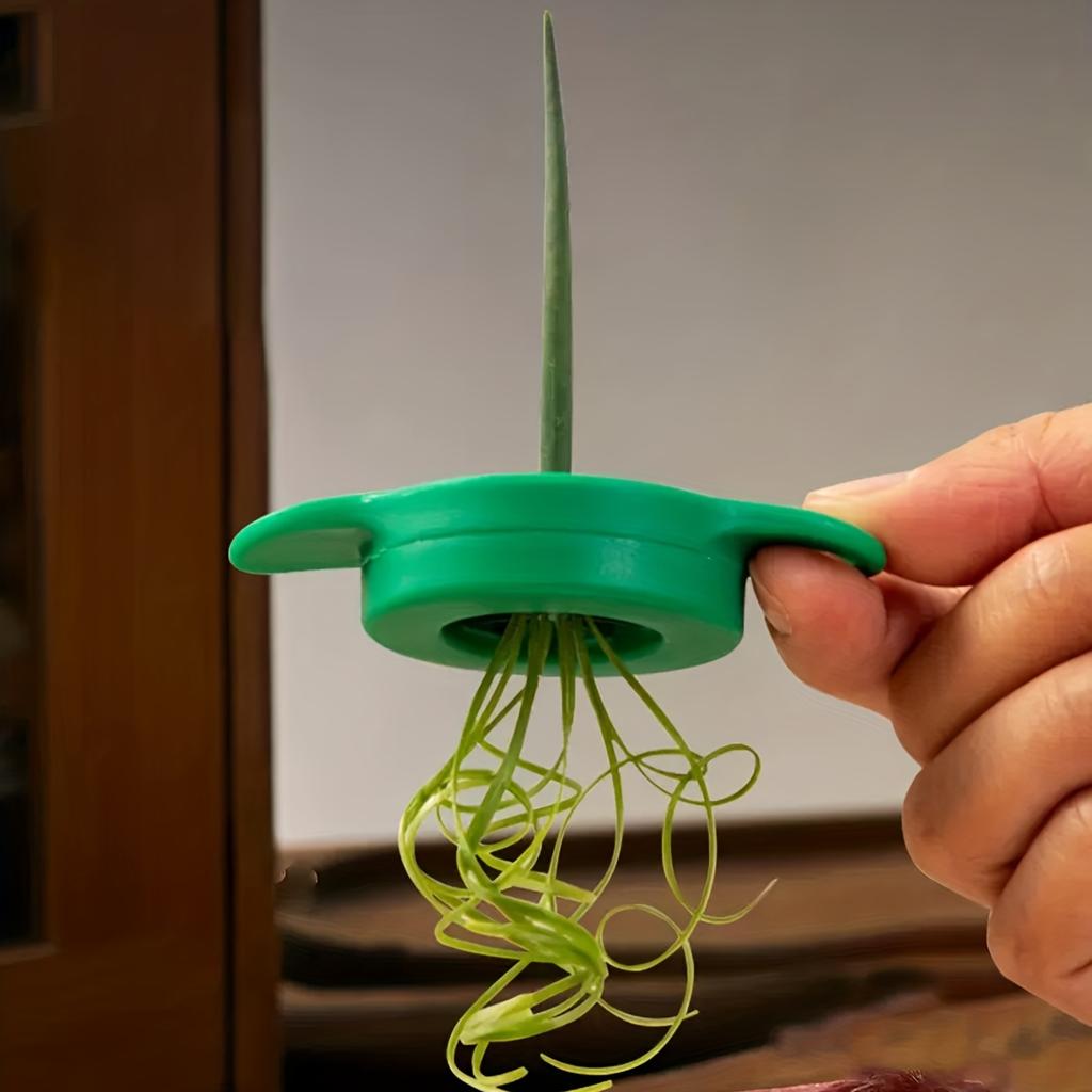1pc Stainless Steel Manual Onion Chopper - Easy-to-Use, No Power Needed, Durable Kitchen Gadget for Quick & Precise Green Onion & Garlic Shredding,