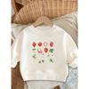 European sizes A Brightly Colored Print Pattern, a Comfortable And Skin-Friendly Round-Neck Sweatshirt for Kids, Perfect for Everyday Wear