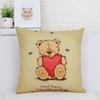 American Lovely Cartoon Cat Pillow Cover Animal Dog Home Decorative Throw Pillow Case Linen Wedding Office Sofa Cushion Cover