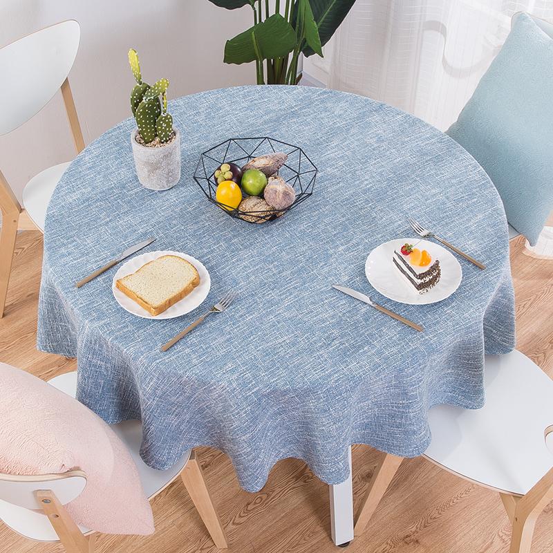 Proud Rose Cotton Linen Table Cloths Nordic Tea Coffee Tablecloths Round Table Cover for Round Table Wedding Party Decorations