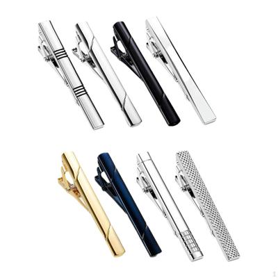 8Pcs Tie Clips, Men Clasp Personalized Pin for Button Shirt Gift