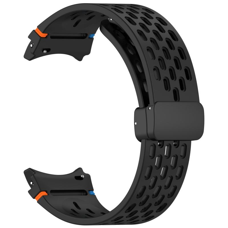 No Gaps Band for Samsung Galaxy Watch 7 FE 5 6 4 Classic 5 Pro 44mm Magnetic Silicone Bracelet Correa Galaxy Watch6 Watch4 Strap
