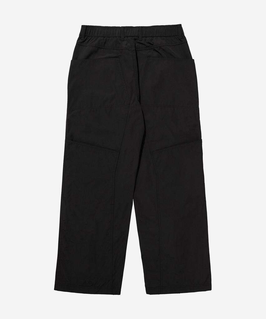 Kallapataleu Poly Cotton Rib Track Zip Pants - Black