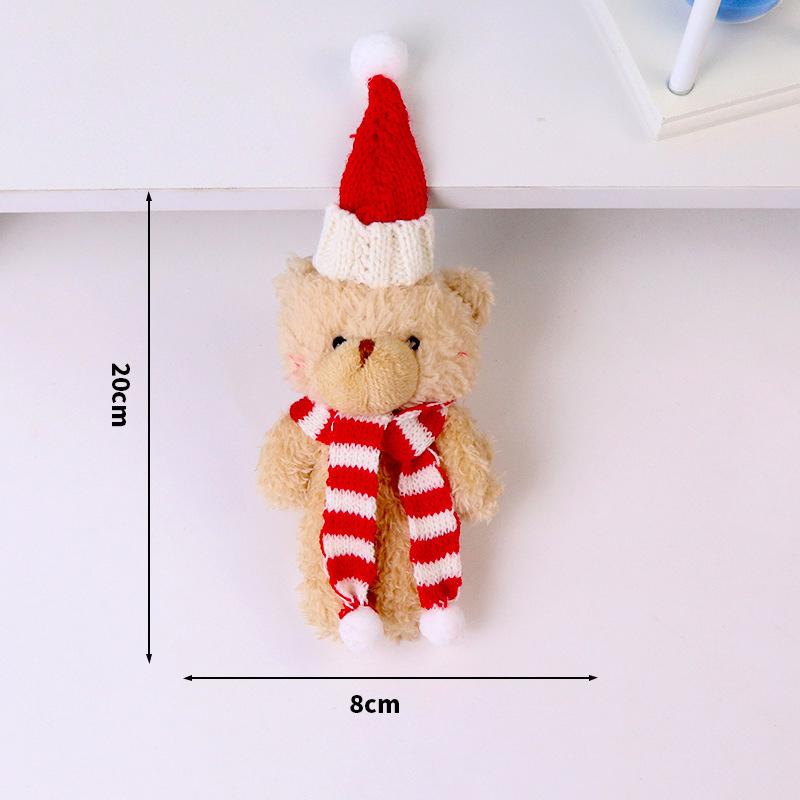 Christmas Cute Blush Joint Bear Bag Cute Clothing Accessories Bear Doll Pendant