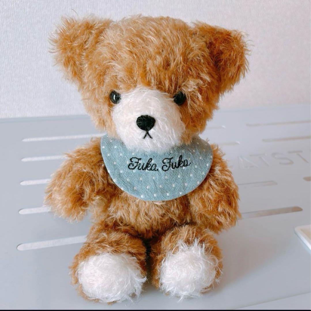 

[USED] Teddy Bear Plush Toy, Childlike, Handmade in Japan, Mohair, Serial Number Included