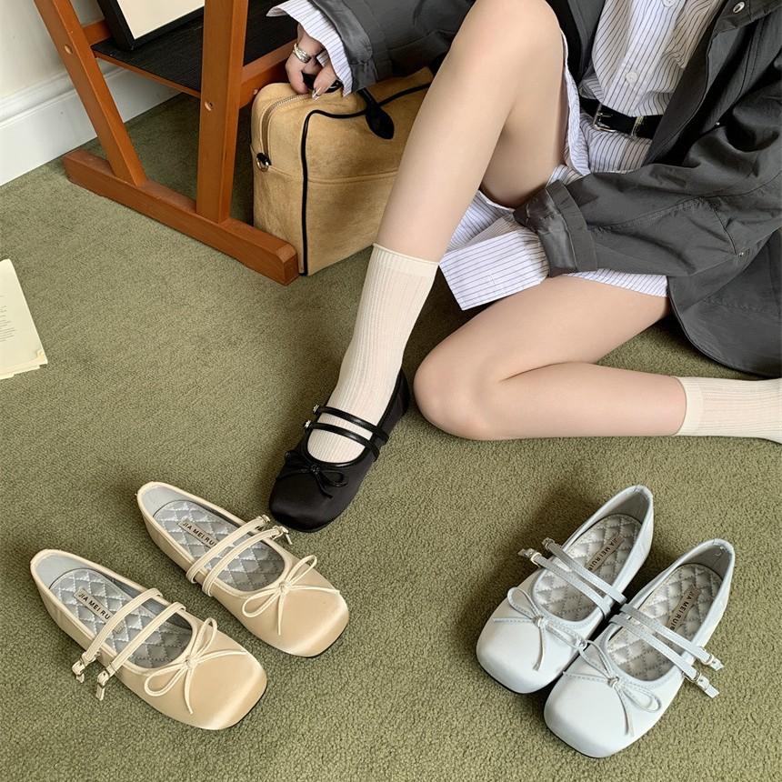 Ballet French Mary Jane single shoes women's summer 2025 new shallow bow grandma shoes