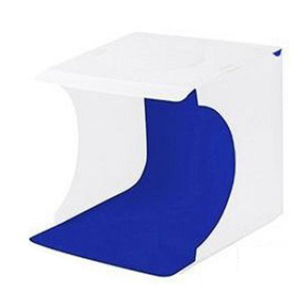 Photo Light Box Foldable USB Powered Portable Mini Photography LED Light Tent with 6 Background for Jewelry Watch White