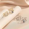 High-end Light Luxury Style Nail Art Wearable Nail 18k Gold-plated Geometric Zircon Creative Design Personality Accessories