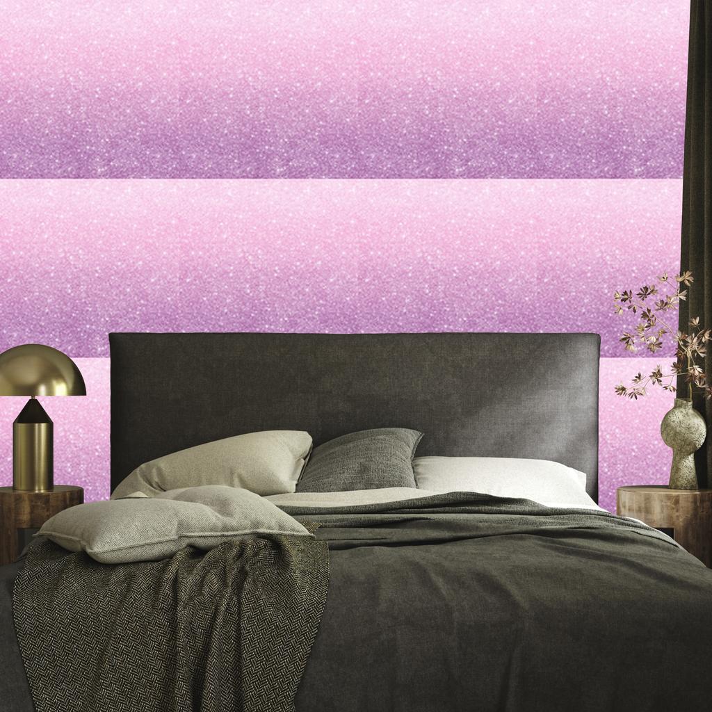 Powder pink and purple glitter wallpaper for living room and bedroom 50x1000