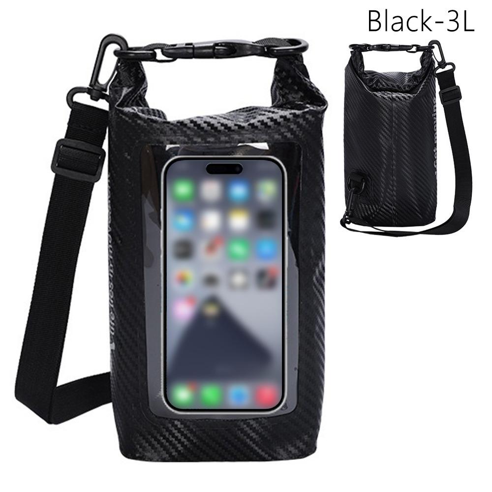 

3л/5л ПВХ Кліп Водонепроникна Сумка для Плавання Зовнішня Сумка для Мобільного Телефону Фестиваль Обливання Водою Black 3L