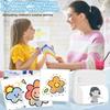2025+ Sticker Printer Print 6 Rolls Sticker Printer with 7 Color Lighting Mode, Compatible with IOS and Android