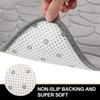 Super Absorbent Arc-Shaped Bath Mat Coral Velvet Bathroom Rug Floor Mat Quick Drying Machine Washable Home Hotel Bathroom Decor