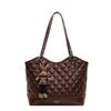 Large capacity diamond tote women's bag new fashion retro handbag versatile temperament casual vegetable basket bag