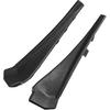 1 Pair Front Windshield Wrap Corner Trim Compatible for Nissan Rogue 2014-2020, Durable Plastic Black Left Right Windshield Wiper Cover