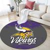 Minnesota Vikings3,Round Area Rug,Carpet Rug for Living Room Bedroom Sofa Playroom Decor,Non-slip Floor Mat