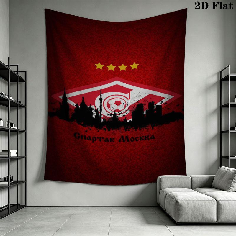 Spartak Moscow Pulse Wall Hanging Printed Fabric Blanket Decorative Tapestries for Bedroom Living Room Home Decor